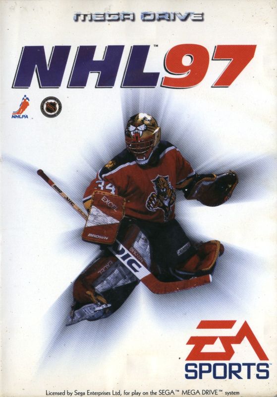 NHL 97 box art for Sega Genesis